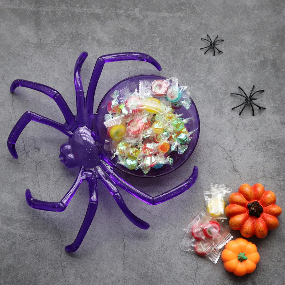 Exquisite Sweets Holder Spider Shape Snack Storage Props Trick or Treat Fruit Bowl  Party