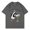 Social Overload Funny Goose Meme T-shirts High Street Fashion Trend Short Sleeve T Shirt Men Women Casual Cotton Summer T-shirt