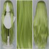 Parrucca Cosplay Lunga Dritta 100CM Multicolore Rosa Biondo Nero Parrucca Costume Anime Parrucca Cos Sintetica Universale Parrucca per Uso Quotidiano Feste