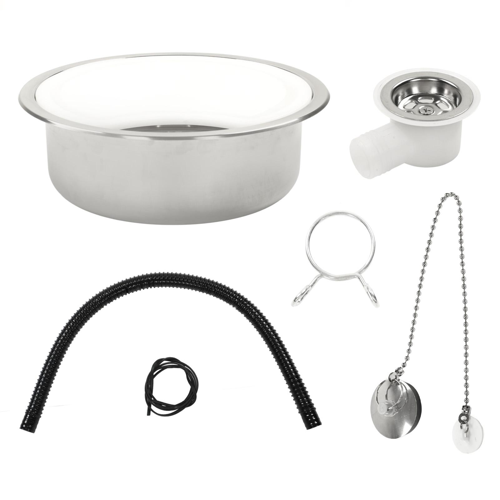 

Комплект раковины из нержавеющей стали для автодома с акриловой разделочной доской Безопасная Прочная Раковина для автодома Замена разделочной доски