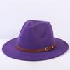 Popular European and American classic simple flat-brimmed top hat men's and women's fashionable and elegant versatile jazz hat top hat