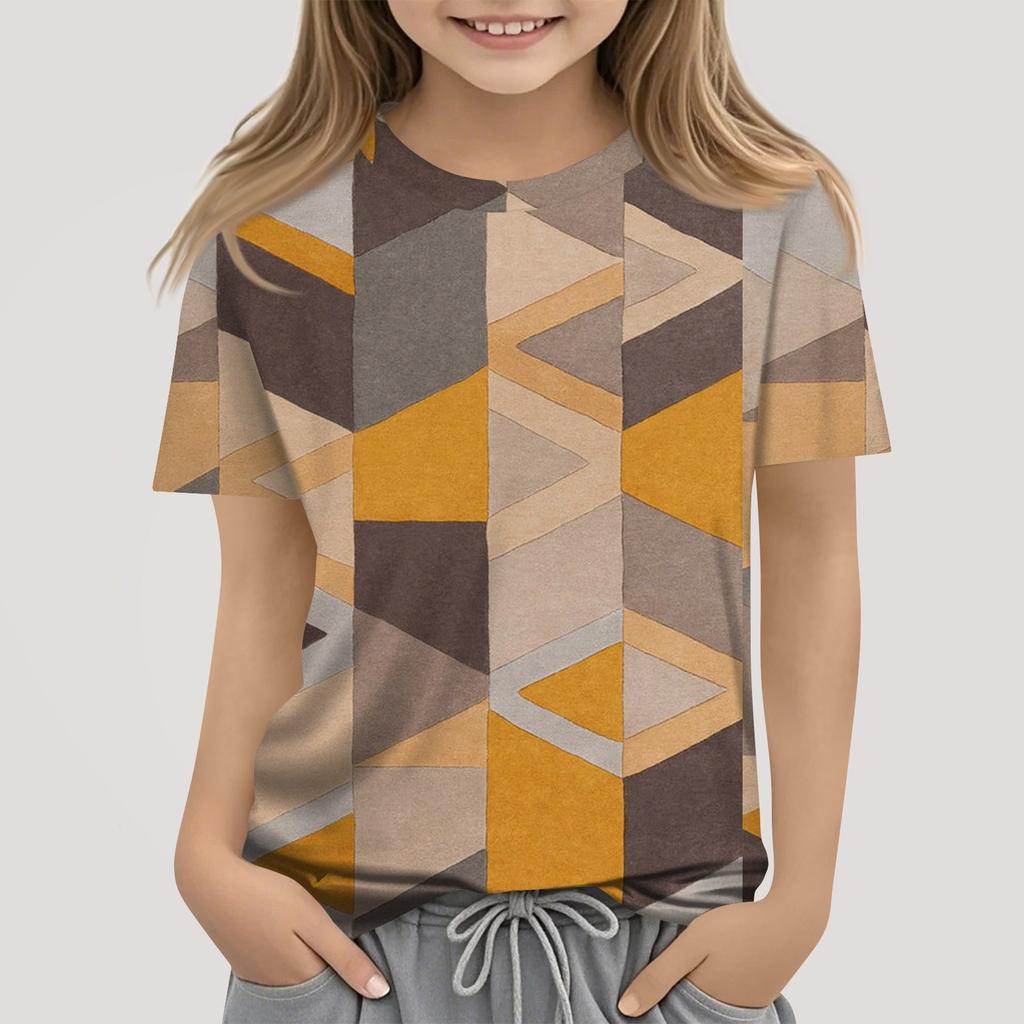 Dívčí chlapecká trička pro batolata Dětské top chlapecké a dívčí tričko s krátkým rukávem