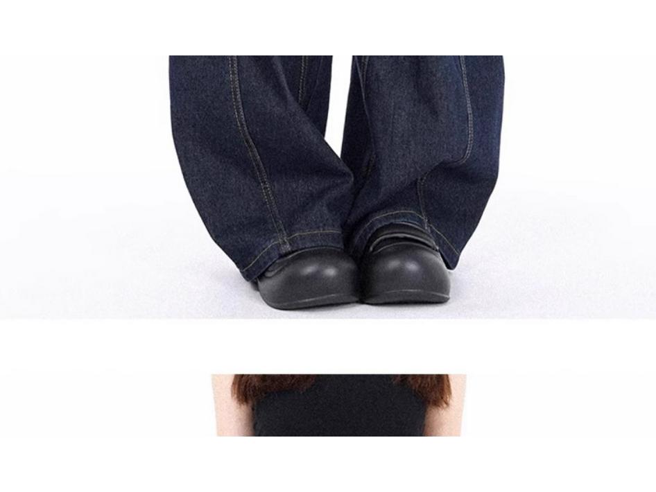 Unisex American Wide-Leg Baggy Scythe Jeans, Washed Silhouette, Spring/Autumn 2025 Style.