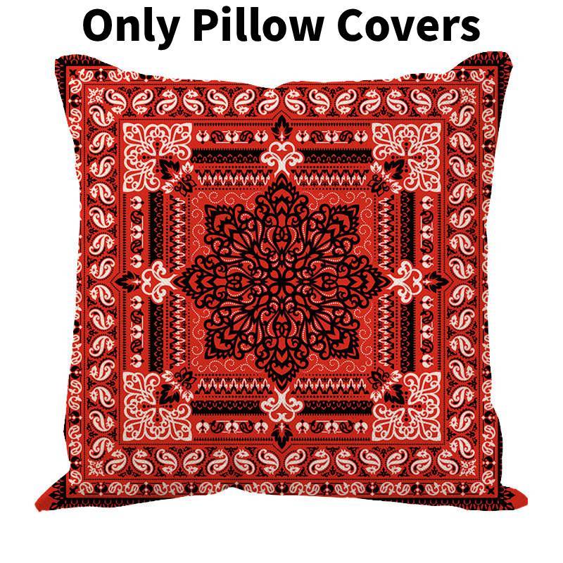 Luxurious Ethnic Palace Style Plush Cushion Cover Set For Commercial Use