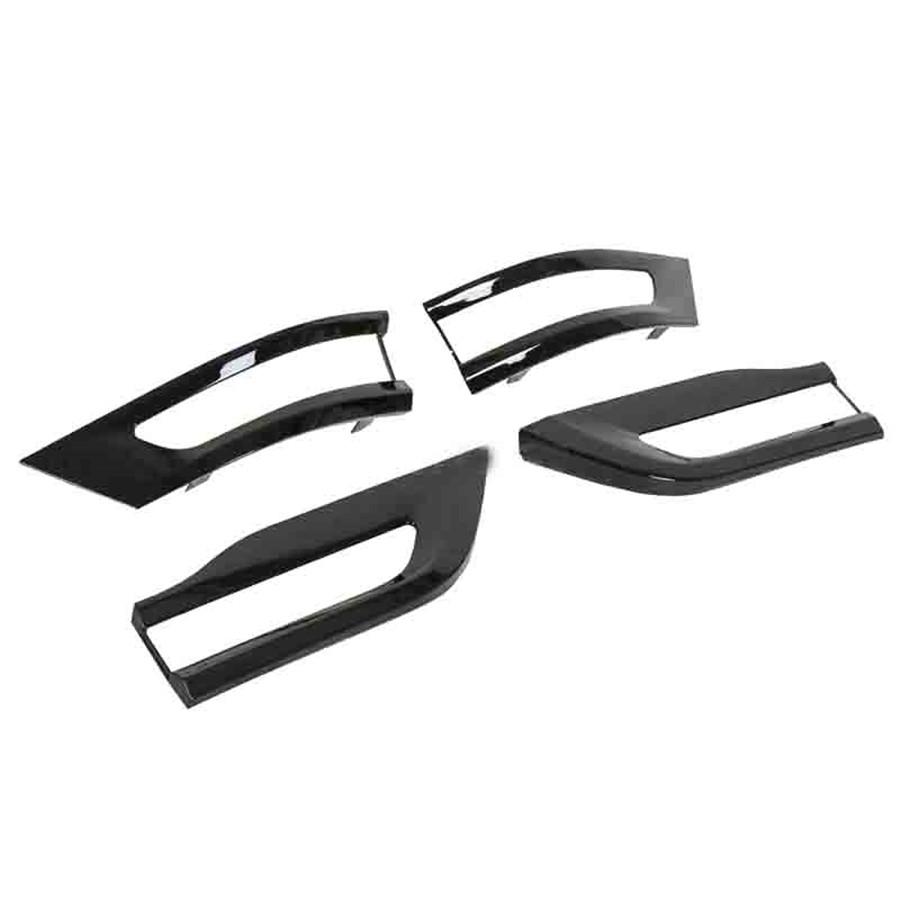 4Pcs Gloss Black Car Tail Light Trim Bezel Kit For Jeep Grand Cherokee 2014-2020