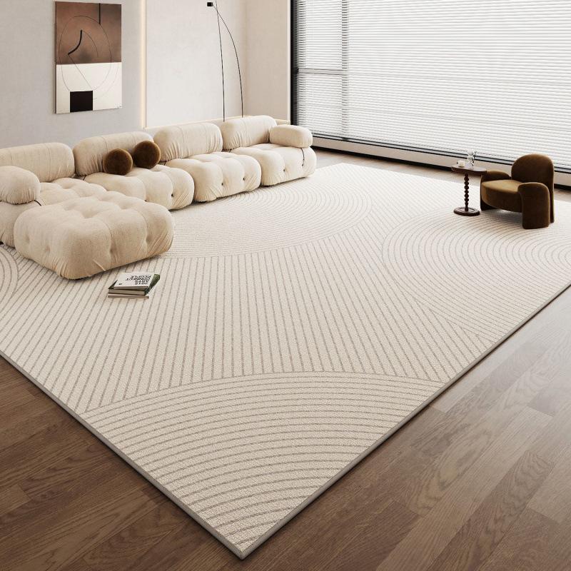 Carpet Living Room 2025 Cream Wind Leave-In Washable Bedroom Bedside Blanket Light Luxury Premium Sand Coffee Table Floor Mat