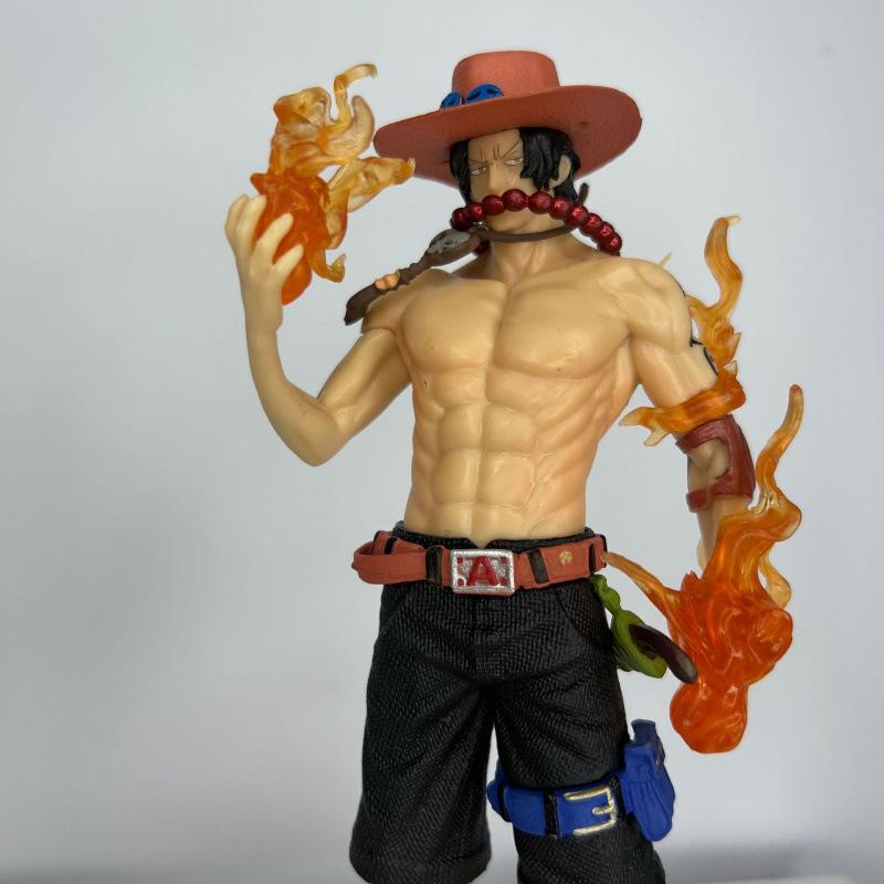 ONE PIECE Dream Ace Figure, Standing Fire Fist Ace Animation Peripheral Model Statue Ornament Toy Gift