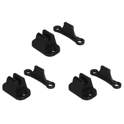 3X Door Retainer Kit T Shape Door Stop Retaining Catch Latch For Rv Caravan Motorhome Boat Door Retainer Holder Black