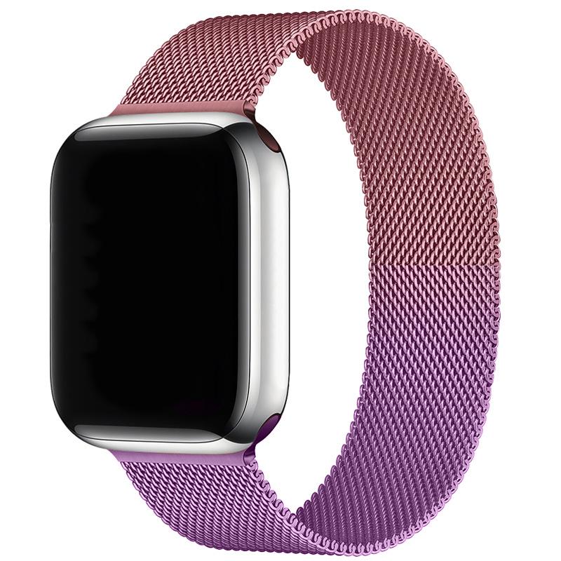 Compatibil cu Apple Watch S10 Brățară Magnetică din Oțel Milanese pentru iWatch 5-9 SE.