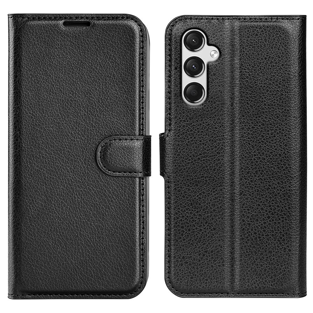For Samsung Galaxy A25 5G (Global) (161.0 X 76.5 X 8.3mm) Case Slim-Fit Wallet Phone Shell Litchi Texture Leather Stand Cover