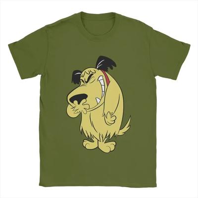 Laughing Muttley Wacky Races Herren-T-Shirts, lässige T-Shirts, kurzärmelig, Rundhalsausschnitt, Baumwolle, Sommeroberteile