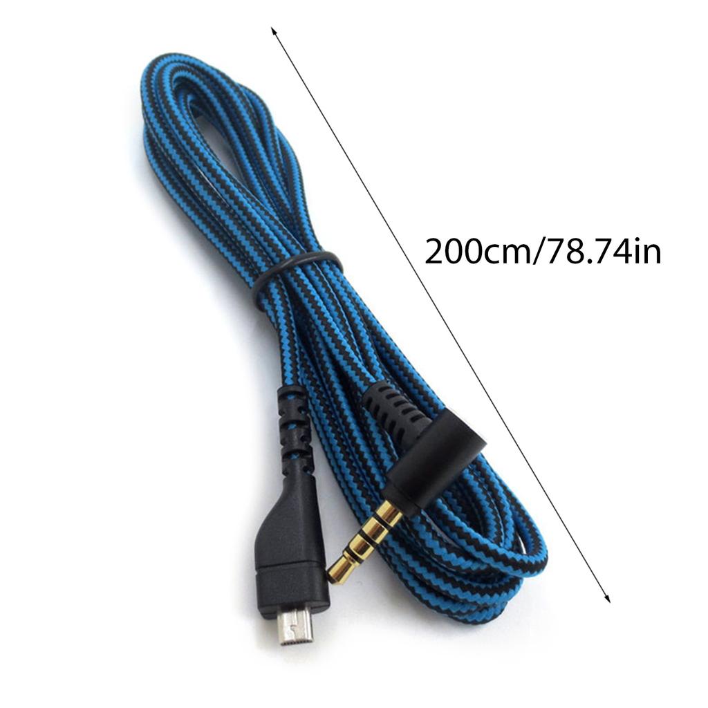 Replacement USB 3.5mm Mic Audio Cable Converter Wire for Arctis 3 5 7 Headphones Cable