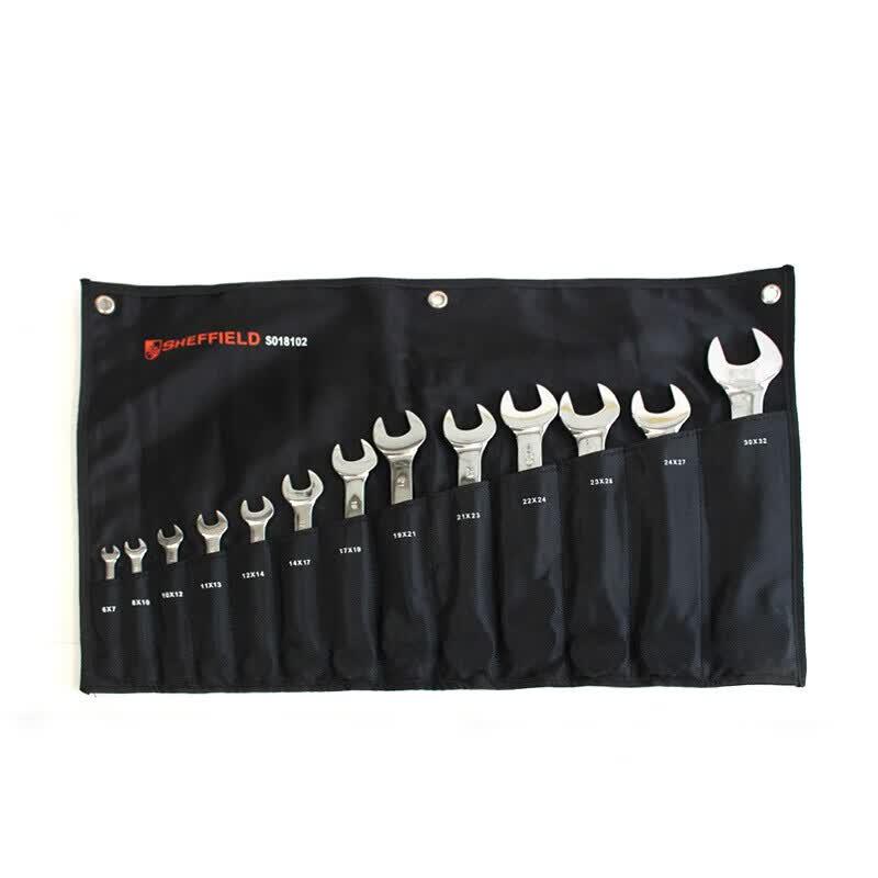 Gang Dun 13-Piece Metric Open-End Wrench Set