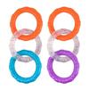 Dog Toys Pulling Toy Soft Bite-resistant Teething Pulling Three Consecutive Circle Ring Fun Puzzle Interactive Toys Puppy Toys