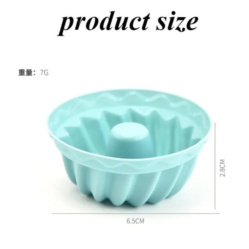 20PCS Silicone Muffin Moulds Non Stick Round Fluted Cake Mold Reusable Baking Moulds Cupcake Cases for Doughnuts Easy To Clean