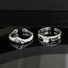 Niche Minimalist Design Cold Wind French High-End Zir*****Pen Ring Female Index Finger Ring