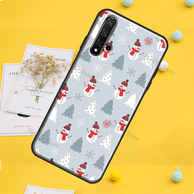 Merry Christmas Case For Huawei P30 P20 P40 P60 Pro P Smart Nova 9 5T Honor Magic 5 Lite X8 X9a 50 70 Cover