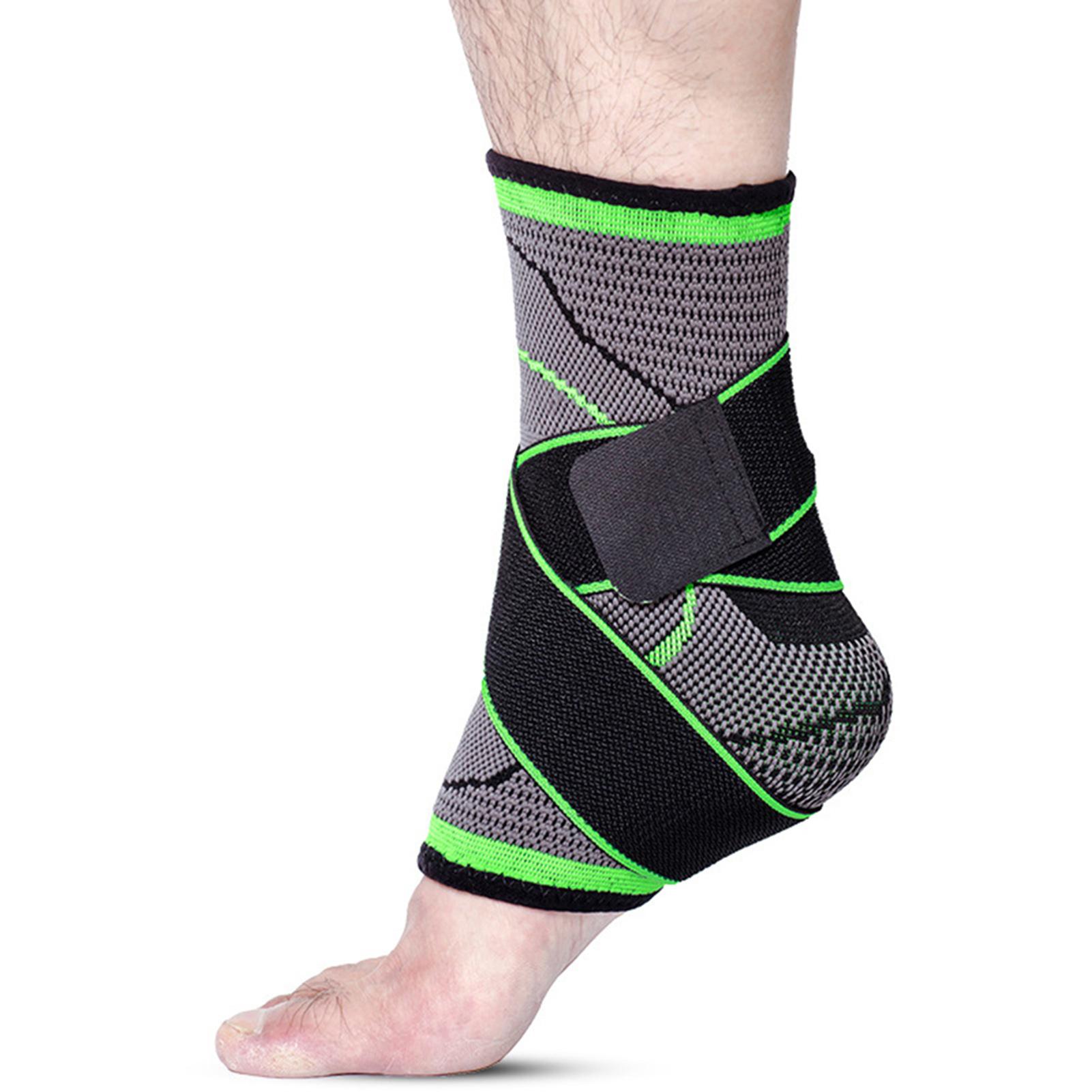 Sports Ankle Brace High Elastic Compression Ankle Support For Volleyball зелёный