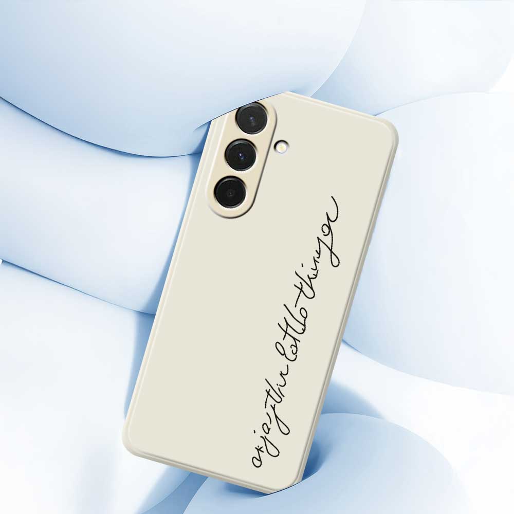 For Samsung Galaxy A36 5G Case WordArt Pattern Printing Straight Edge TPU Phone Back Cover
