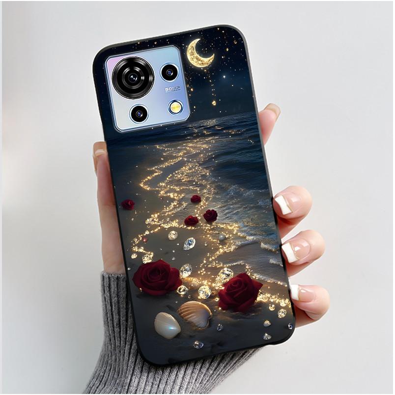 For ZTE Blade V50 Vita Case Luxury Cute Love Rabbit Funny Black Soft Silicone Phone Casing For ZTE BladeV50 Vita V50Vita Cover
