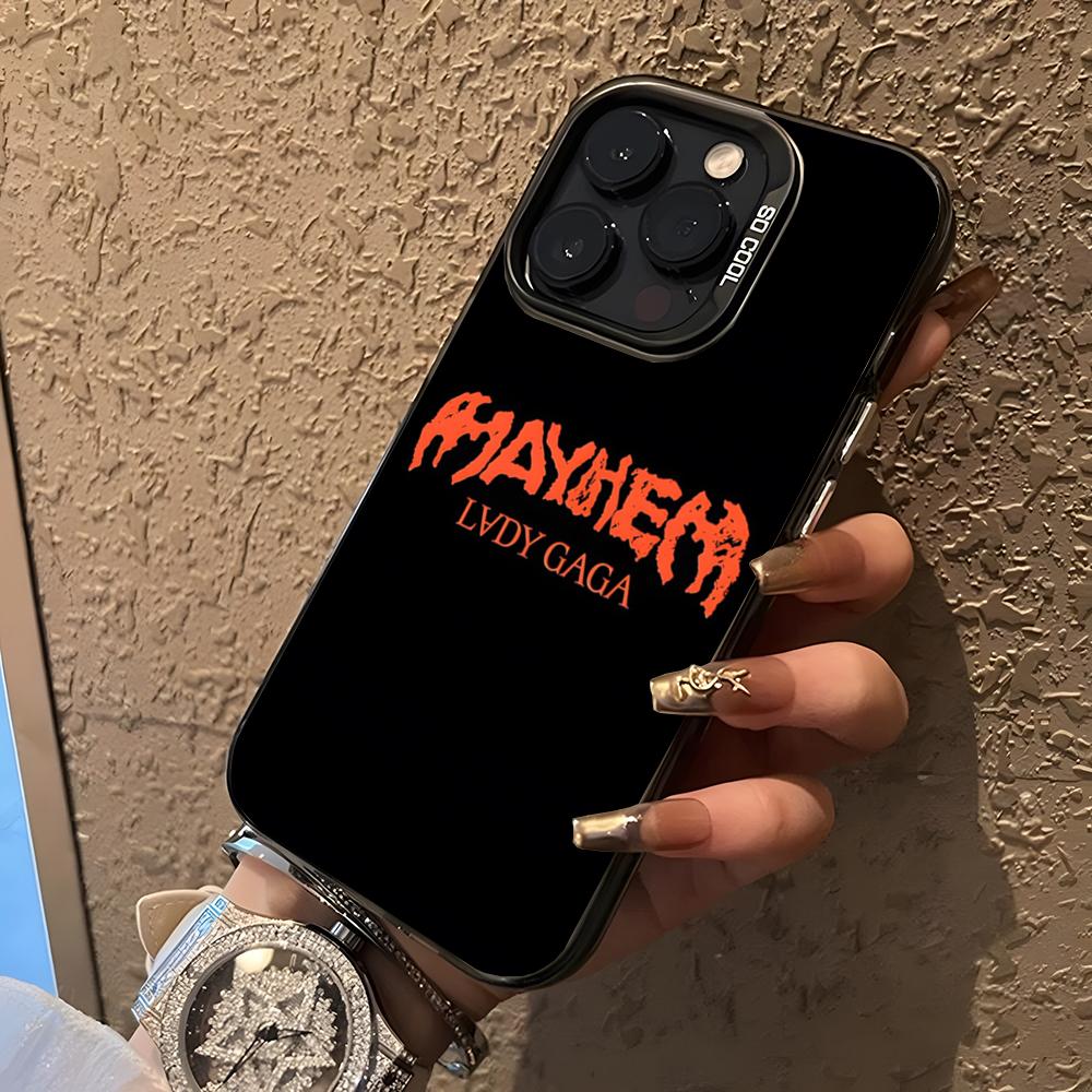 LADY-GAGA -MAYHEM Phone Case For 17 Air IPhone 16 Pro Max 15 14 Plus 12 13 X XS Max 11 Colorful Silver Cover