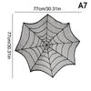 Spooky Halloween Table Runner Black Lace Spider Web Design Tablecloth Fireplace Scarf Haunted House Decor Party Decoration