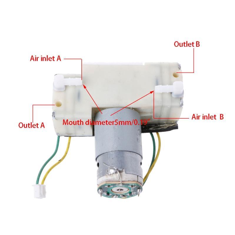 2x 370 Motor 12V Micro Succión De Vacío Bomba de agua sumergible bomba de bajo ruido
