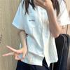Xiao Lan Zhong JK Women's Short Sleeve Summer White Shirt: Japanese Academy Style Uniform Set