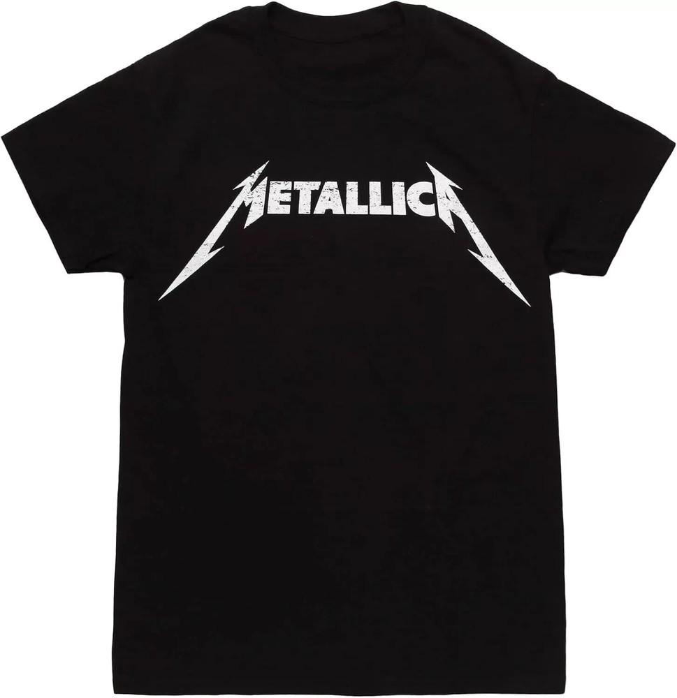 Metallica Inspired Logo  – Classic Black Unisex Cotton Tee S-4XL Unisex T-Shirt XXXXL