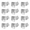 50Pcs File Cabinet Support Clips Metal Shelf Clips Detachable Partition Buckle Iron Mini Cabinet Clamps for Home Office Storage