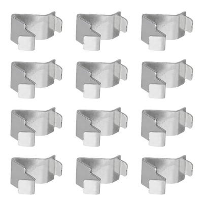 50Pcs File Cabinet Support Clips Metal Shelf Clips Detachable Partition Buckle Iron Mini Cabinet Clamps for Home Office Storage