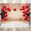 Red Pink Heart Balloon Background Multi Functional Love Banner Birthday Festival Wedding Couple Portrait Photography Backdrop