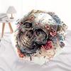 1pc Elegant Floral Skull Design Automatic Opening and Closing Umbrella, Lightweight 3-Fold, With Cute Cartoon Characters, Suitable for Home, Outd
