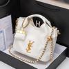 new handbag rhombus embroidery thread vegetable basket chain shoulder messenger bag