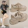 Fashion New Women's Autumn Fashionable Versatile Sports Shoes Running Leisure Shoes Thick Soled Height Increasing Women Sneakers