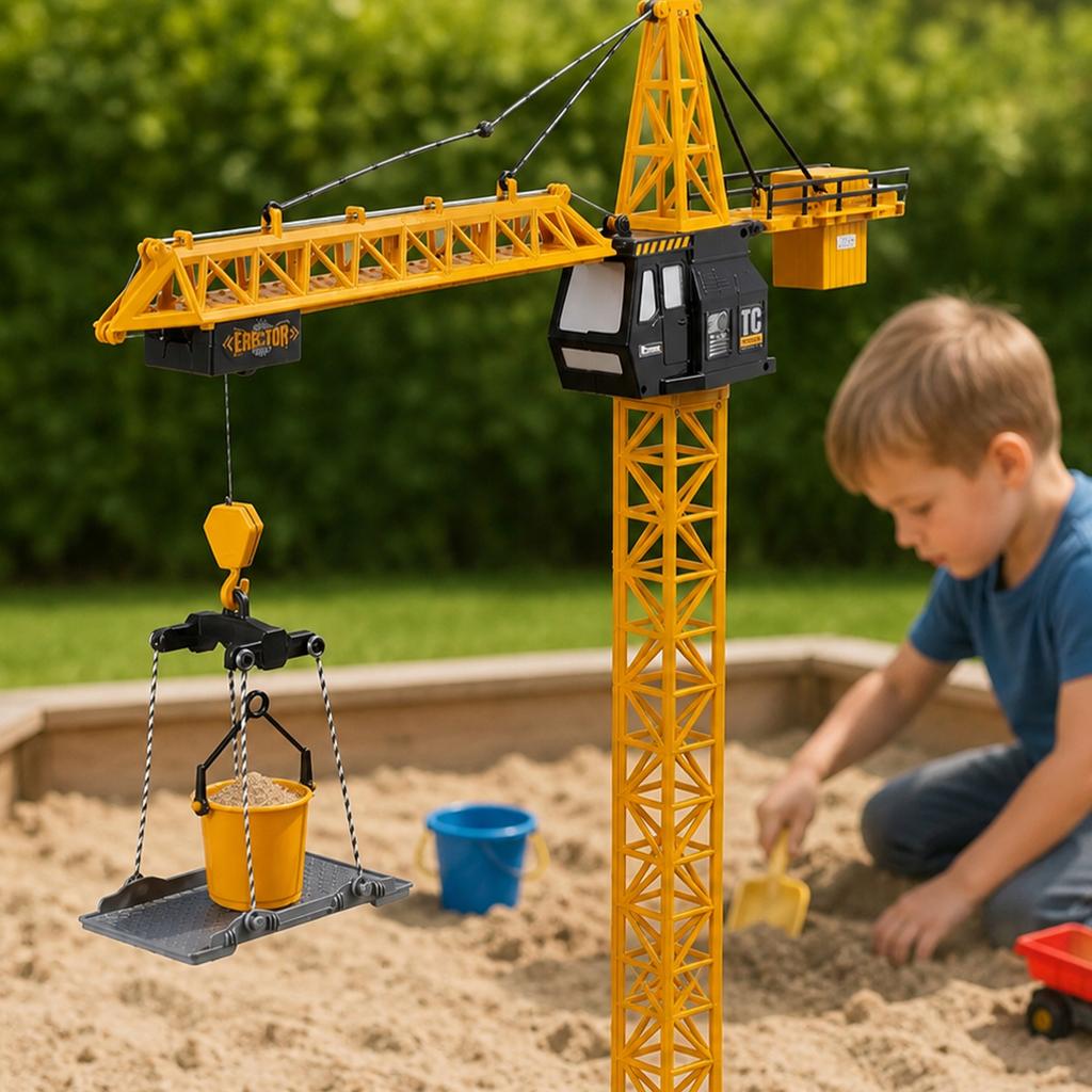 [PACZB] RC Construction Crane with Remote Control, 132 Cm High, Z3402