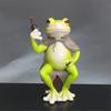 Handcrafted Frogs Statue Weather Resistant Resins Figurine For Yard Decoration Indoor and Outdoor Home Decors Ornament