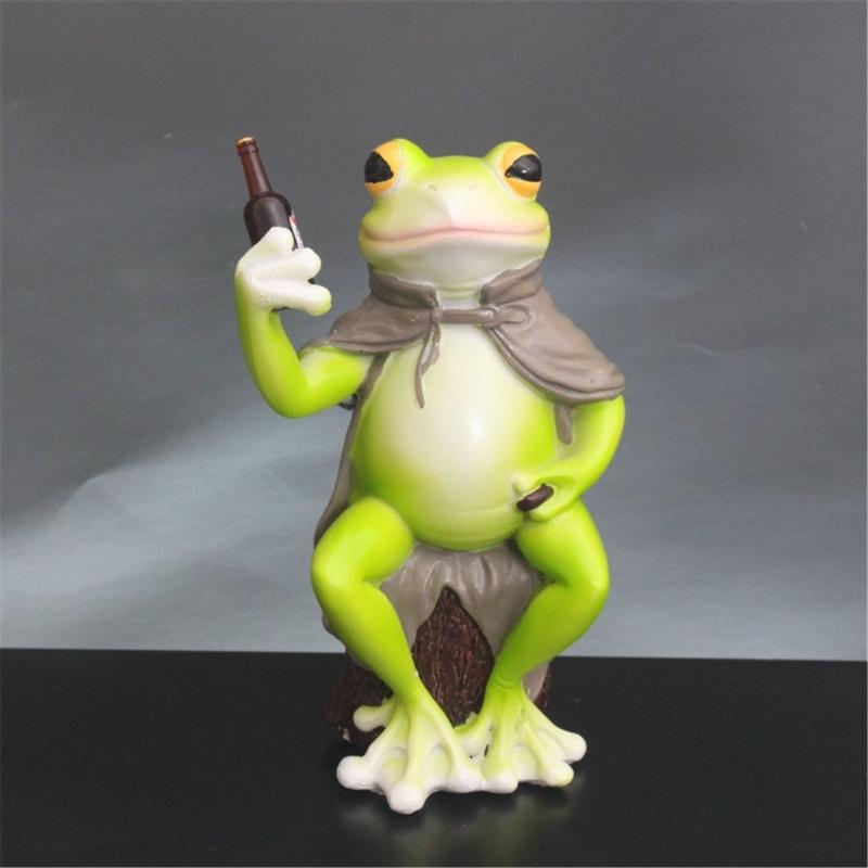 Handcrafted Frogs Statue Weather Resistant Resins Figurine For Yard Decoration Indoor and Outdoor Home Decors Ornament