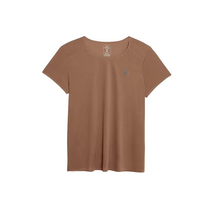 

Женская футболка с коротким рукавом в стиле Performance Casual Minimalist, топы, какао-коричневый, черный 202.01305 XS