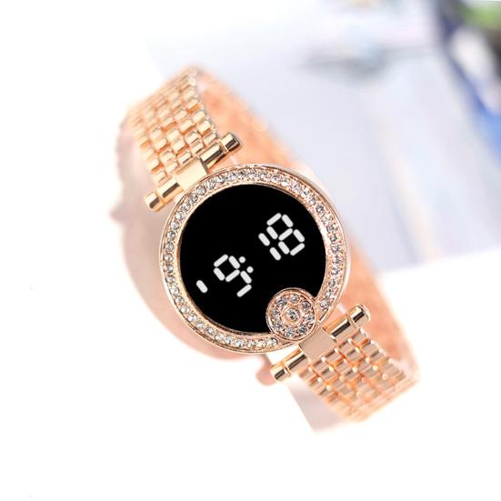 Zegarek Cyfrowy Życie Kontrola Dotykowa Causual Wodoodporny Wielofunkcyjny Unisex Okrągły Cyrkoniowy LED Cyfrowy