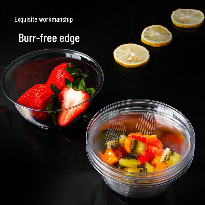 SHUANG YU 400ml Clear Disposable Plastic Bowls