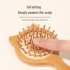 Nano Bamboo Mini Cat Scalp Massage Comb - Smooth, Fluffy, Anti-static Styling Tool