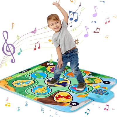 Dance Mat, Electronic Light Up Dance Pad Musical Play Mats Dancing Floor Game Mat Toys with 5 Game Modes (39.4x 34inch) for Girls & Boys Age 3+