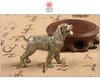 Figurki z mosiądzu Golden Retriever Uśmiechnięte Anioły Słodkie Duże Psy Dekoracja na Biurko Ręcznie Rzeźbione Wyraźne Wzory Ozdoby Kolekcjonerskie