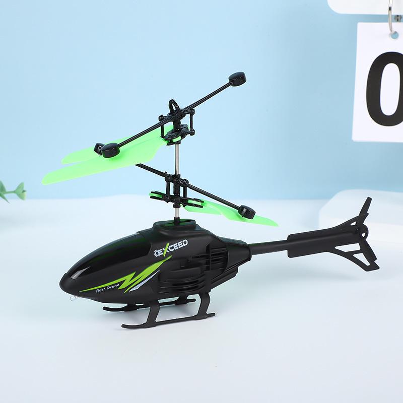 Drop-resistant Children's Remote Control Induction Helicopter Toy with Hovering Lights