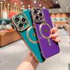 Love Heart Wireless Charging Phone Case For Iphone 14 13 12 11 Pro Max 14 Plus 14pro Shockproof Plating Magnetic Soft Back Cover