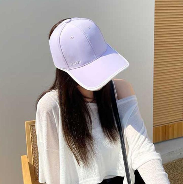 High Ponytail Baseball Cap Women Summer Quick-Drying Sun Protection Anti-Ultraviolet Duckbill Cap Beach Hat