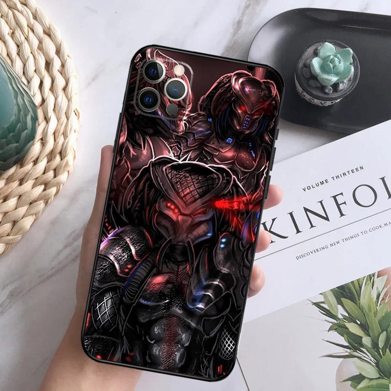 Alien Predator Phone Case For iPhone 16 15 14 13 12 11 Pro Max 12 13 Mini 7 8 16 Plus X XR XS Max Cover