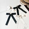 White Black Bow Brooch Pin Camellia Funerals Memorial Pin Sweet Black Ribbon Pin  Funeral