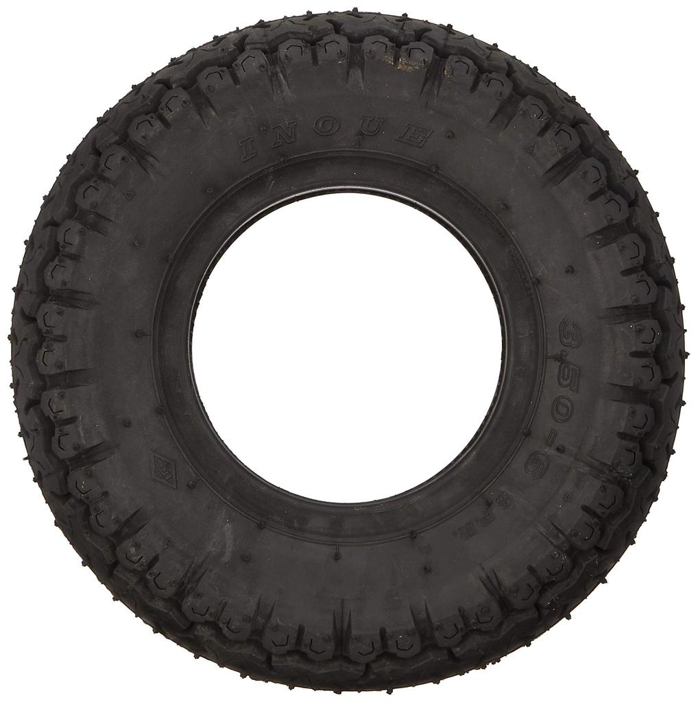 IRC Inoue Rubber Bike Tire Scooter MB10 For Front and Rear Wheels 2PR Tube Type 121881 for Two Wheels Motorcycle 3.50-6 (WT)